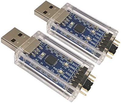 DSD TECH 2 БР. Сериен адаптер USB-TTL с чип CP2102, Съвместим с Windows, Linux, Mac OS X