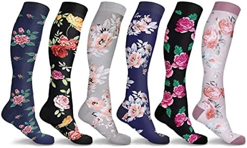 Компресия чорапи на ДПП с цветен Модел за жени, Меки Спортни Удобни Топли Супер Меки Чорапи с Супинатором за зимата