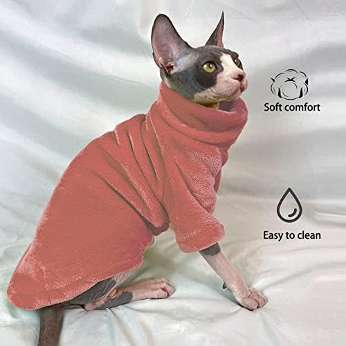 Toysructin Облекло за Бесшерстных котки с участието на Сфинкса, Дишаща, Топла Риза за Котки, Однотонная тениска с изображение