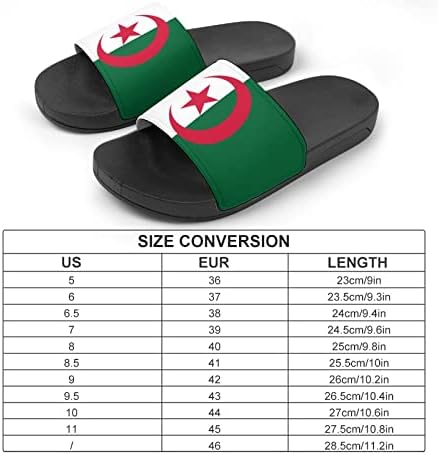 Флаг на Алжир, Домашни Чехли от PVC за възрастни, Плажни Сандали за Душата, Летни Нескользящие Улични Чехли за