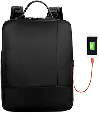 LIANAIsjb Раници USB Зареждане на Преносим Лаптоп Чанта За Компютър Чанта През рамо Бизнес Случайни Раница (Цвят: лилав)