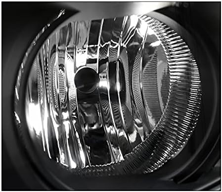 Проекторные фарове ZMAUTOPARTS Черен с 6Бял led DRL, Съвместим с Chevy Silverado 2500 HD/3500 HD 2015-2019