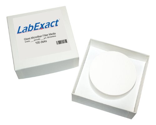 Стъклен филтър от микрофибър LabExact 1200011 классаА, боросиликатное стъкло, без халки, 1,6 микрона, 7,0 см (опаковка по 100 броя)