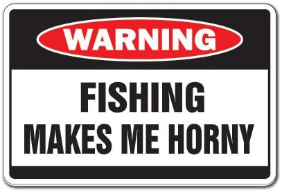 Риболов Вълнува МЕ Предупредителен Алуминиев Знак Риби Във Възторг от Рибаря