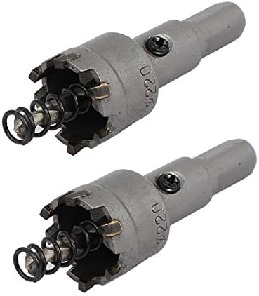 Aexit 22 мм Трион за рязане на Дупки и Аксесоари с Диаметър 5 мм Спиральное Тренировка TCT С директен Опашка