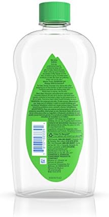 Johnson ' s Baby Oil, Минерално масло, богато на алое Вера и витамин е за предотвратяване на загубата на влага, хипоалергичен, 20 течни унции