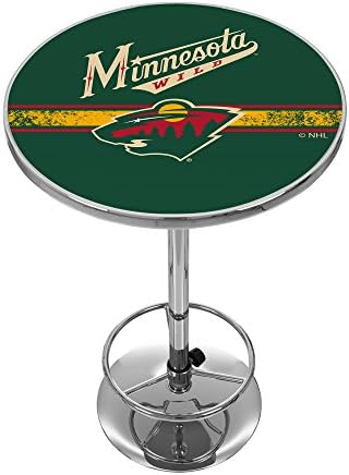 Търговска марка Gameroom NHL Minnesota Wild Хромирана Маса в кръчмата