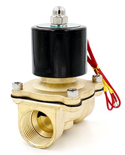 Електрически електромагнитен клапан Woljay 1-1 / 2 инча 1,5 инча ac 24 Вода, Въздух, газ Нормално затворен NC месинг
