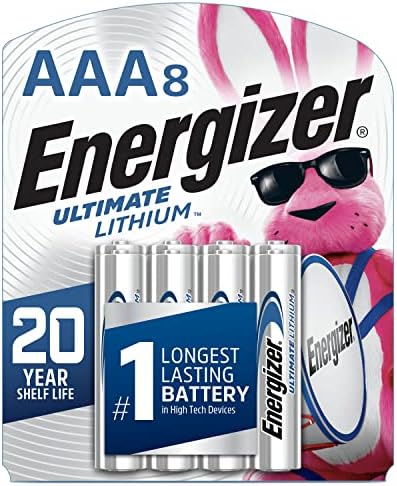 Батерии Energizer AAA, литиева батерия Ultimate Triple A, 8 елемента на хранене