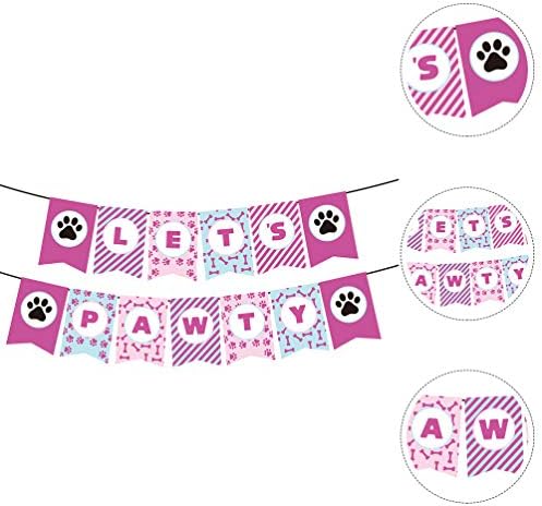 Писмо ABOOFAN балон снимка подпори банер, хартия рожден ден домашен любимец виси на банер декоративни окачени овесена каша пет доставки на партията за кучета кученце ?