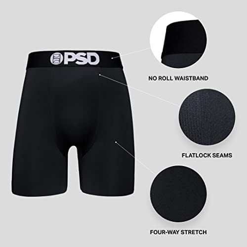 Обикновен мъжки слипове-боксерки PSD Basic - Дышащее и поддържащо мъжко бельо от влагоотводящей тъкан