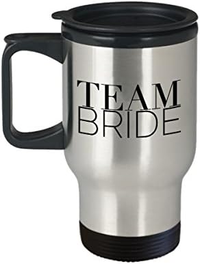 Чаша за пътуване CreativeXpressCo, Екипът на Булката, подарък за младоженци, чаша за младоженци, чаша за шаферките,