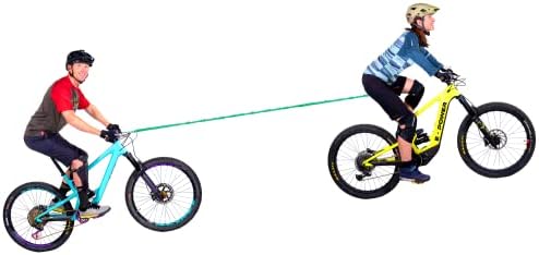 TowWhee - Оригинален Теглене въже за Бънджи-велосипеди за деца | МТБ & Cycling Stretch Pull Strap за по-нататъшно