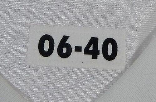 2006 San Francisco 49ers Blank Game Пусна Бялата Фланелка Reebok 40 DP24077 - Използваните тениски За игри NFL Без подпис