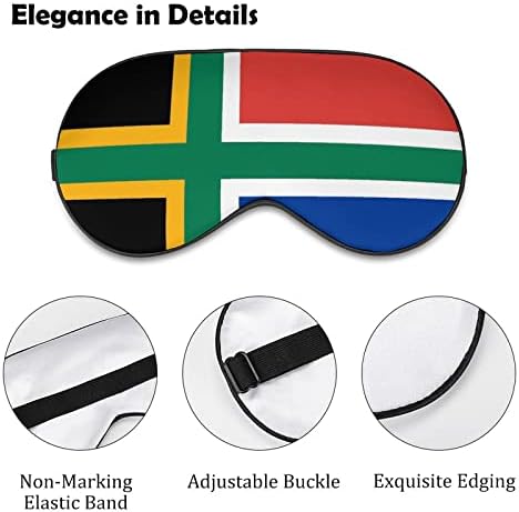 Южна африка Флаг със Северен Кръст, Мека Маска За Очи, Ефективна Затеняющая Превръзка на Очите, Удобна Маска За
