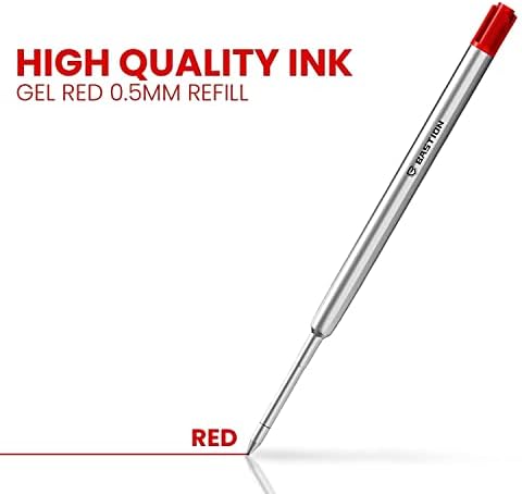 Химикалка Писалка BASTION Болт Action Алуминиева Червена Премиум-клас за Еднократна употреба с Разтегателен Шариковыми