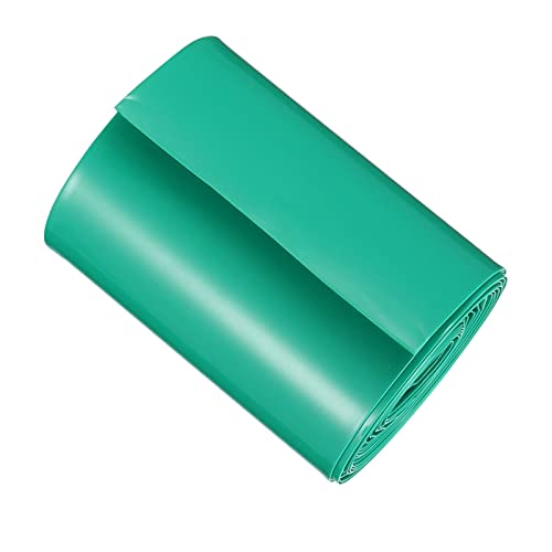 DMiotech 70 мм, Плоски 5 м Батарейные Ръкави PVC Тайна Свиване Тръба за Отделението за батерии 18650 блок Зелен
