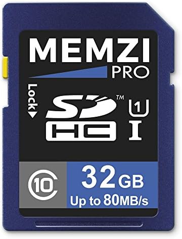 Карта памет MEMZI PRO 32GB Class 10 80 MB/SDHC карта за цифров фотоапарат Bushnell серия NatureView HD или Trail