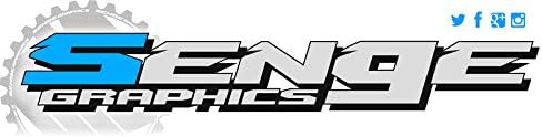 2015-2020 CRF 150 F Zany White Senge Graphics Пълен Комплект с лична карта на водача е Съвместим с Honda