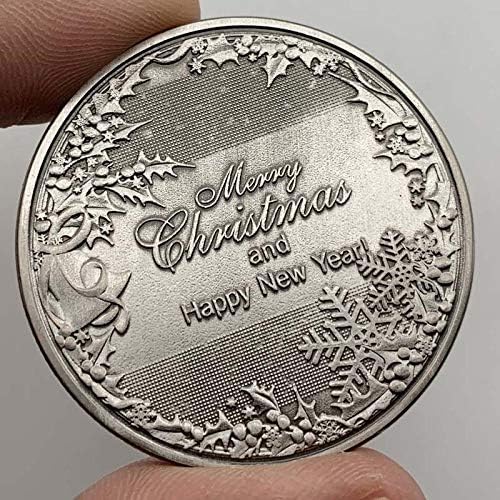 Европа и Америка Коледна Шейна с Антилопой Възпоменателна Монета С Релефни са подбрани Монета на Дядо Коледа Подарък Щастливата