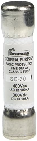 Меламиновая тръба Bussmann SC-30BC клас G с временно забавяне на 30 Ампера, 600 е в списъка на UL, 1 опаковка