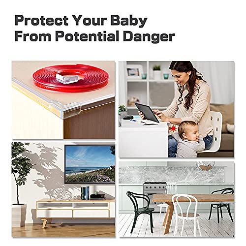 Ъглов Протектор Baby, Комплект за защита на децата DJAM Clear Furniture Edge Guard, Мека Силиконова Подплата за