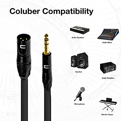 Включете балансиран XLR кабел 1/4TRS - 0,5 Метра Blue - Pro с 3-пинов микрофонным конектор за свързване на високоговорители, аудиоинтерфейса или миксер за изпълнения на живо и