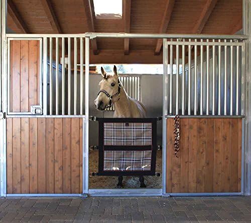 Вратата панел Kensington за коне — е предназначен за надеждно задържане на коня по тези теми — Регулируеми колани и аксесоари в комплект