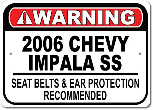 2006 06 Знак Препоръчва колан Chevy Impala SS Fast Car, Метален знак на Гаража, монтиран на стената Декор,
