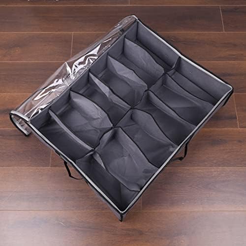 Кутия-органайзер за съхранение на обувки с прозрачен прозорец и дръжки от 2 опаковки, Контейнер за съхранение на