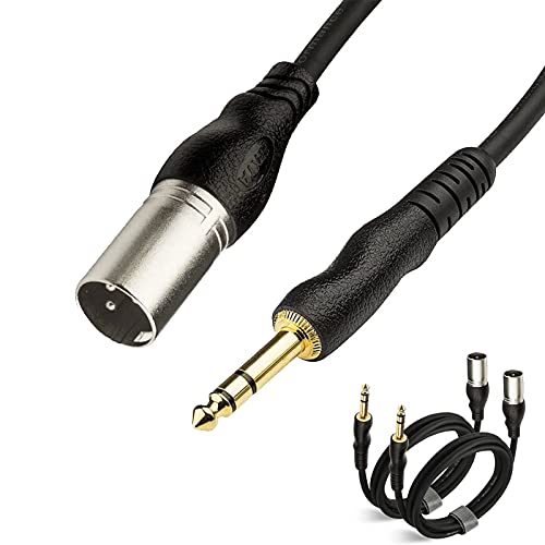 Штекерный кабел TRS-XLR 1/4 (6,35 мм) Кабел-адаптер за свързване на балансиран сигнал за Аудиооборудования Plug