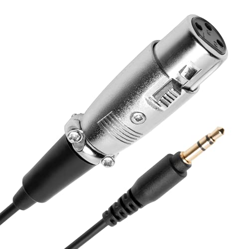 Movo TCB6 Женски XLR-мъжки кабел 3.5 мм TRS - XLR адаптер-3,5 мм за таксите, XLR и усилвател XLR - Използвайте адаптер за стерео-XLR кабел с кабели миксер, кабел микрофонного входа, ауд