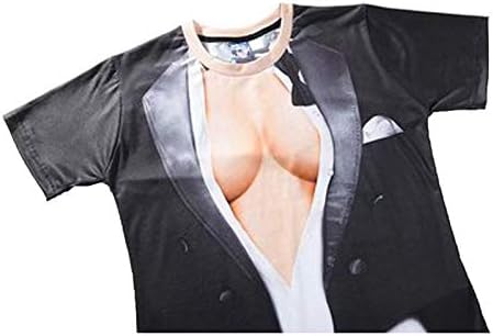 Риза с кръгло деколте и къс приталенным ръкав, мъжки летен топ с 3D принтом, мъжка блуза, мъжки ризи