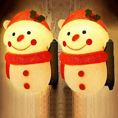 Светлинно покритие за верандата, под формата на Снежен човек, Направено със собствените си ръце, 2 Опаковане на Коледни Светлинни Седалките, Сезонни Декорации за ул