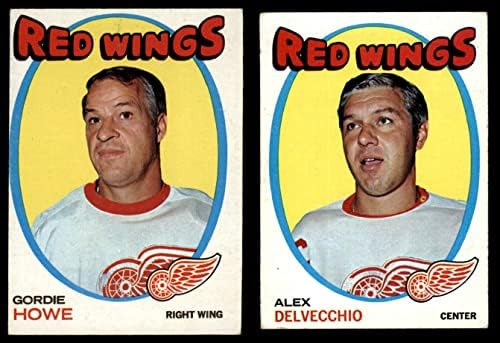 1971-72 Топпс Детройт Ред Уингс Близо до командния сет Детройт Ред Уингс (сет) ТНА Ред Уингс