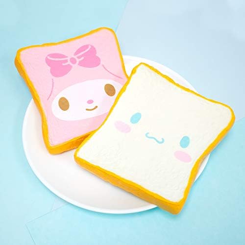 Ароматен млечен хляб за тостер Hamee Sanrio, бавно се издига, плюшена играчка (Cinnamoroll, с аромат на хляб, 5 инча) [Кавайные топки, за парти, топки за облекчаване на стреса, под?