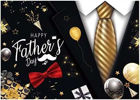 DHXXSC 10X8FT Щастлив Фон за Деня на бащата Златен Костюм и Вратовръзка на Фона на партито в чест на Деня на