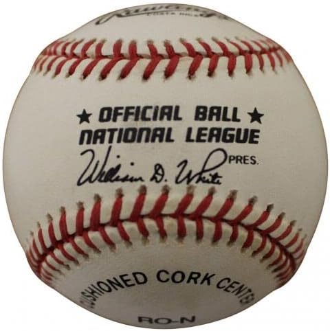 Стив Карлтън Никро и Пери С Автограф от Националната лига бейзбол JSA 13312 - Бейзболни топки С Автографи