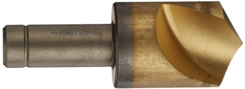 Зенковка от кобальтовой стомана KEO 55467 с Едностранно заострением, Tin покритие, Единична Канавка, на Ъгъла на заострения