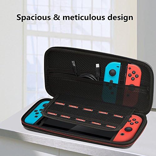 Комплект аксесоари за Nintendo Switch Games Starter, 2 на Волана, 2 комплекта дръжки, 1 Пътен калъф за носене