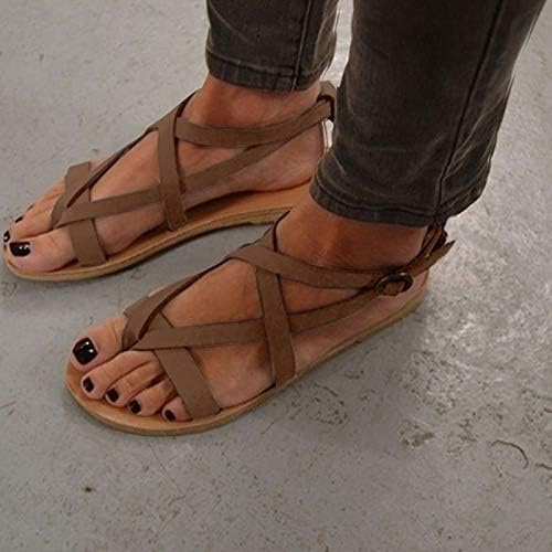 Жените слайд, чехли и летни обувки на плоска подметка от каучук флип римски сандали дамски ежедневни, плажни чехли кръст Дамски обувки