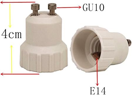 Qidify 8 бр. Адаптер gu10, конвертор на притежателя на лампа gu10 в E14, адаптер за контакта gu10 в E14 за лампи с нажежаема