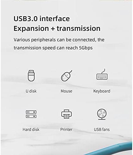 Многофункционална мобилна док-станция CUJUX, съвместимо с USB C до 4K, HDMI, USB 3.0 PD за MacBook Pro (цвят: червено