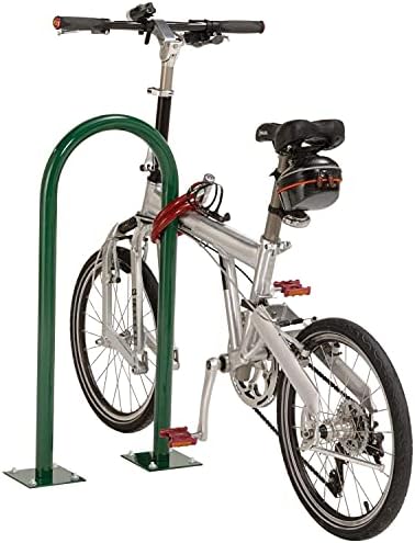 Велосипедна стойка U-Образна форма, Зелена, Фланцово Закрепване, Обемът на 2 Мотора