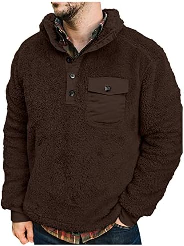Пуловери за Мъже, мек вълнен плат Ретро Пуловер с Принтом на Ацтеките, Пуловер, Пуловер с V-образно деколте с цип, Hoody за Мъже, Зима