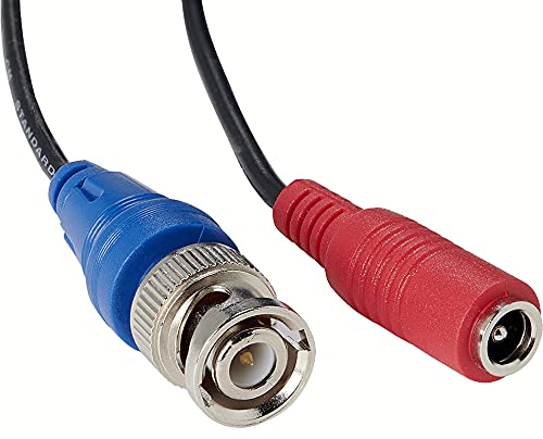Lorex 100 Фута кабел премиум-клас 4K RG59 /Аксесоари за хранене (4 броя) в пакет с кабелна стяжками (от 6 теми)