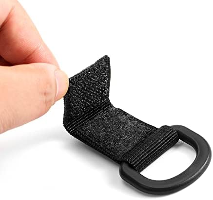 FRTKK Тактически Клип на D-Образен пръстен с плетене на една кука и линия за Аксесоари на Раницата, Държач за ключове