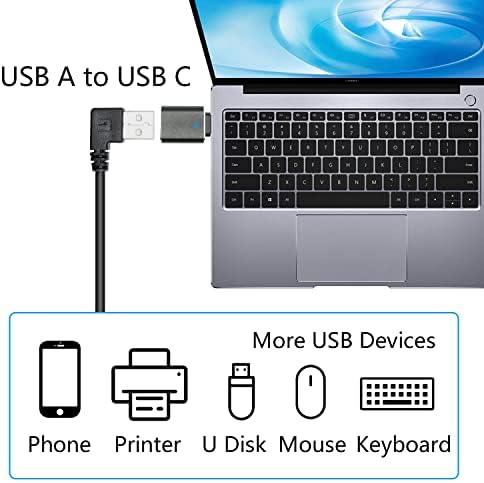 USB Адаптер C до USB 3.0 (2 бр), адаптер USB Type-C за свързване на мъжете и жените към USB A с конвертером OTG, за устройства,