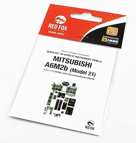 Red Fox Studio RFSQS-32037 Изтребители Mitsubishi Zero A6M2b Type, табло от 3D Акрил от 2 части (за Tamiya) Пластмасови