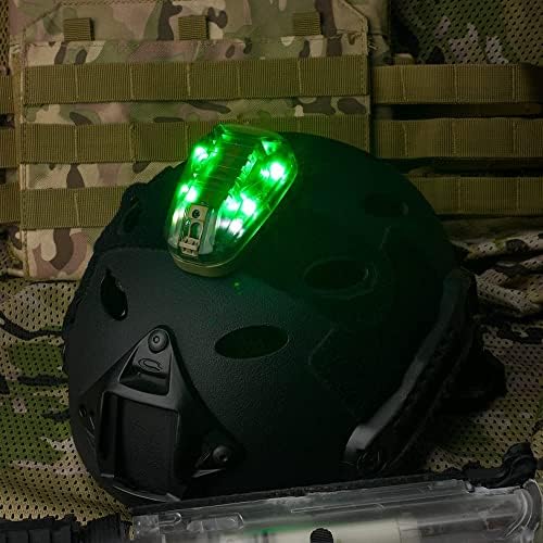 Фенер за тактически шлем NOBUHIRO, Военен Идентификационен лампа, Допълнително 4 Режима, е Видимият светодиод + IR с постоянно захранване/ефекта на светлинни Водоустойч?